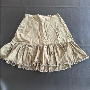 Skirt from Francesca’s Boutique, olive green color, inside lining, lightly worn